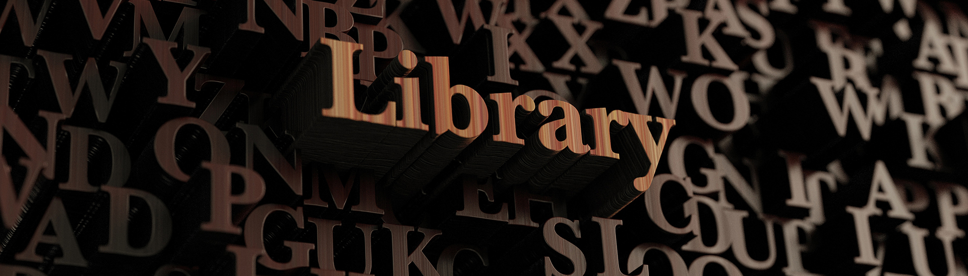 Raised wooden letters that spell the word library - LRMS - g4 library automation software